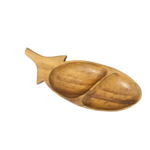 Genuine Monkey Pod Serving Dish - Handmade in Philippines 16 in